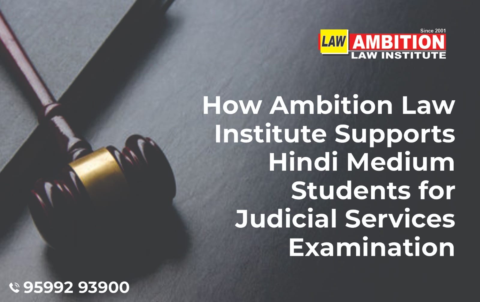 How Ambition Law Institute's Supports Hindi Medium Students