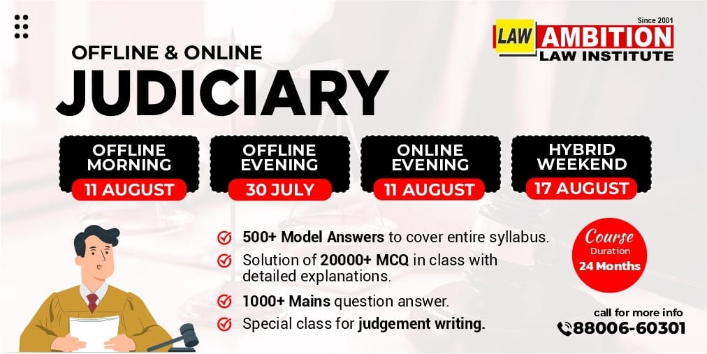 Judiciary Foundation Course 2025-26