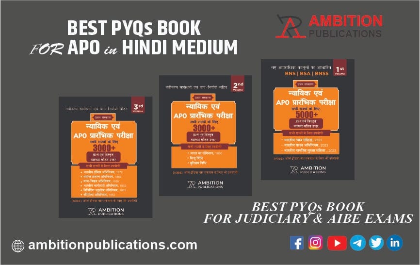 Best PYQ book for APO in Hindi Medium : APO Master Guide